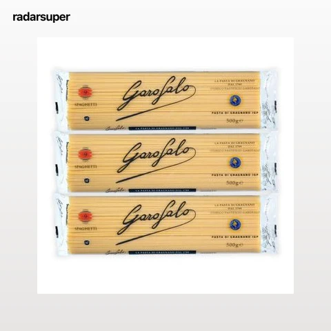 Pasta spaguetti Garofalo pack de 3 unidades de 500 g.