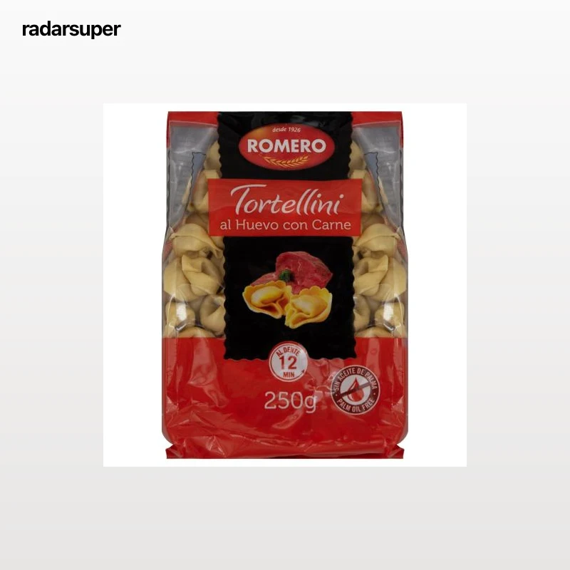 Pasta tortellini al huevo con carne Romero 250 g.