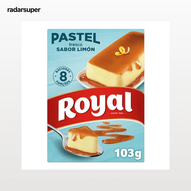 Pastel fresco Royal limón para 8 raciones