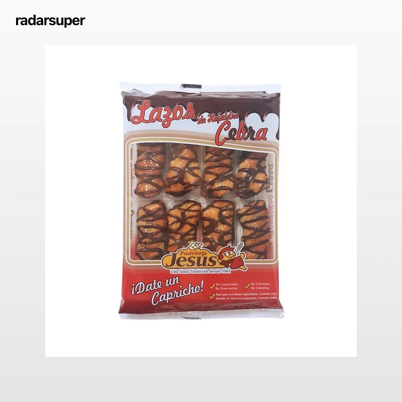 PASTELERÍA JESÚS Lazos de hojaldre cebra 300 g.
