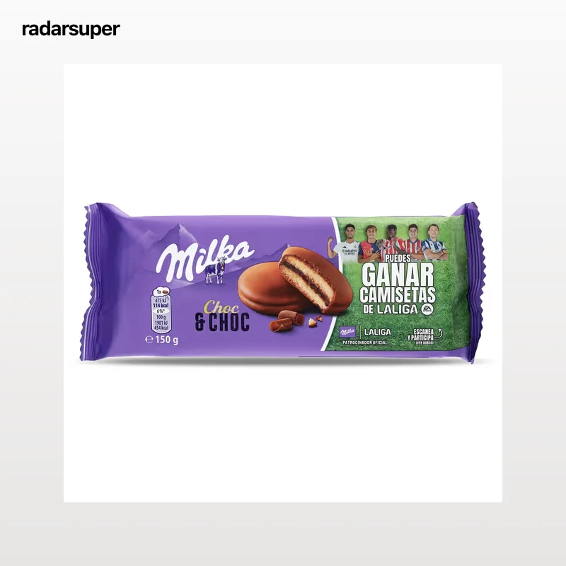 Pastelitos rellenos y recubiertos de chocolate choc & choc Milka 150 g