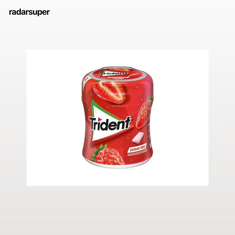 PASTILHAS TRIDENT ELÁSTICAS BOTTLE MORANGO 82.6G