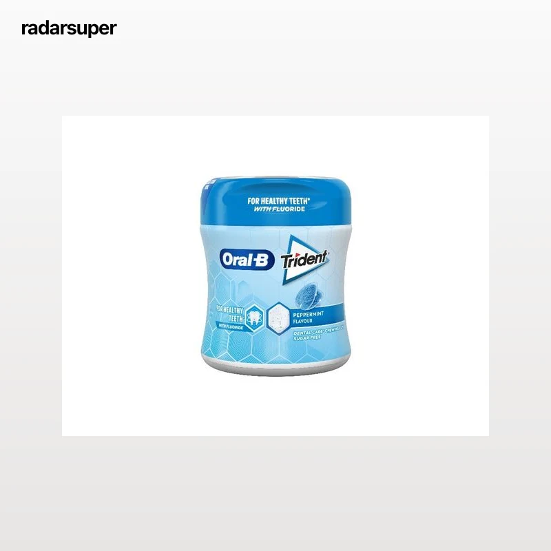 PASTILHAS TRIDENT ORAL-B ELÁSTICAS PEPPERMINT BOTTLE 68G