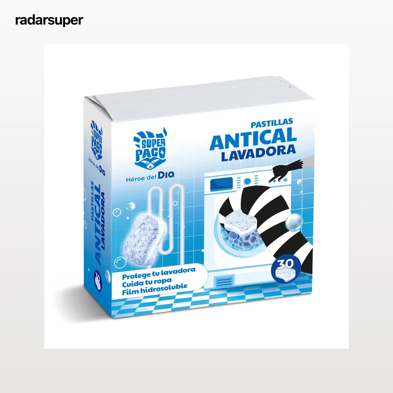 Pastillas antical para lavadora Dia Super Paco 30 unidades