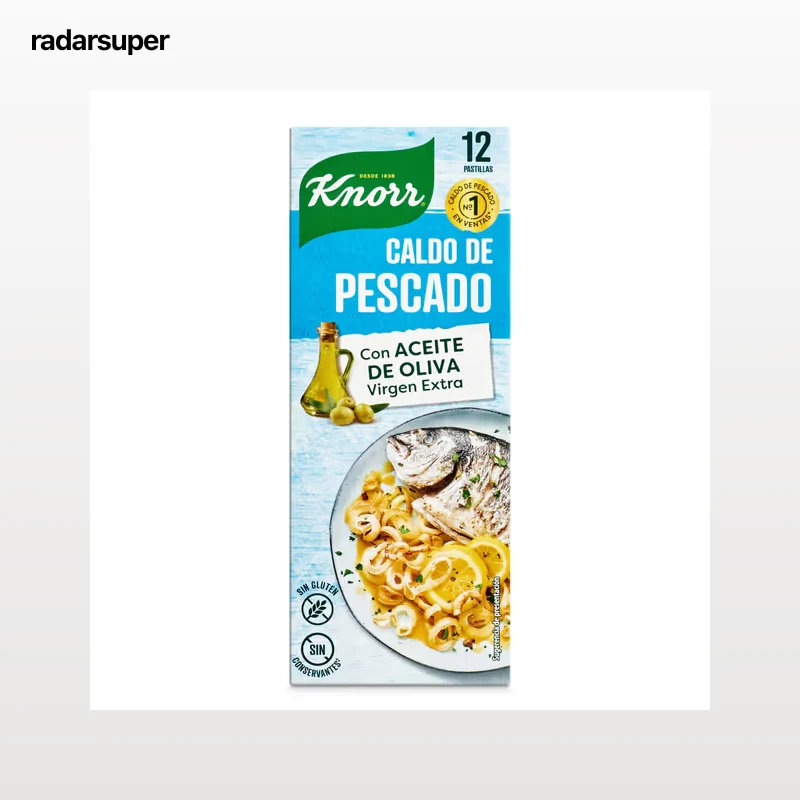 Pastillas de caldo pescado Knorr 12 unidades