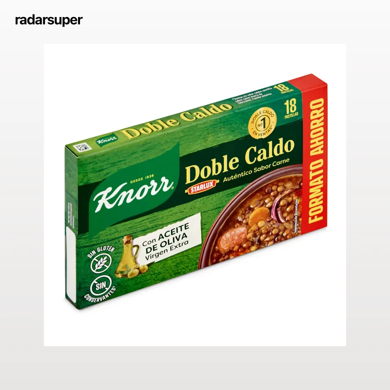 Pastillas doble caldo de carne Knorr 18 unidades