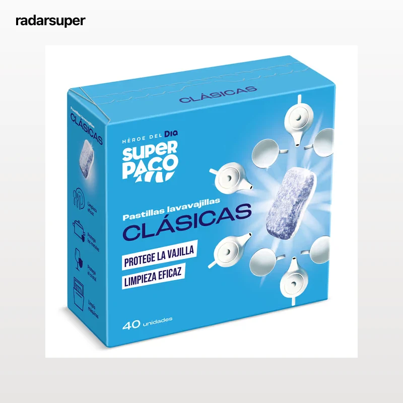 Pastillas lavavajillas Dia Super Paco 40 unidades