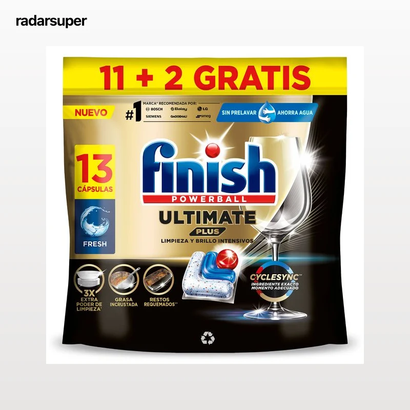 Pastillas lavavajillas ultimate Finish 13 unidades