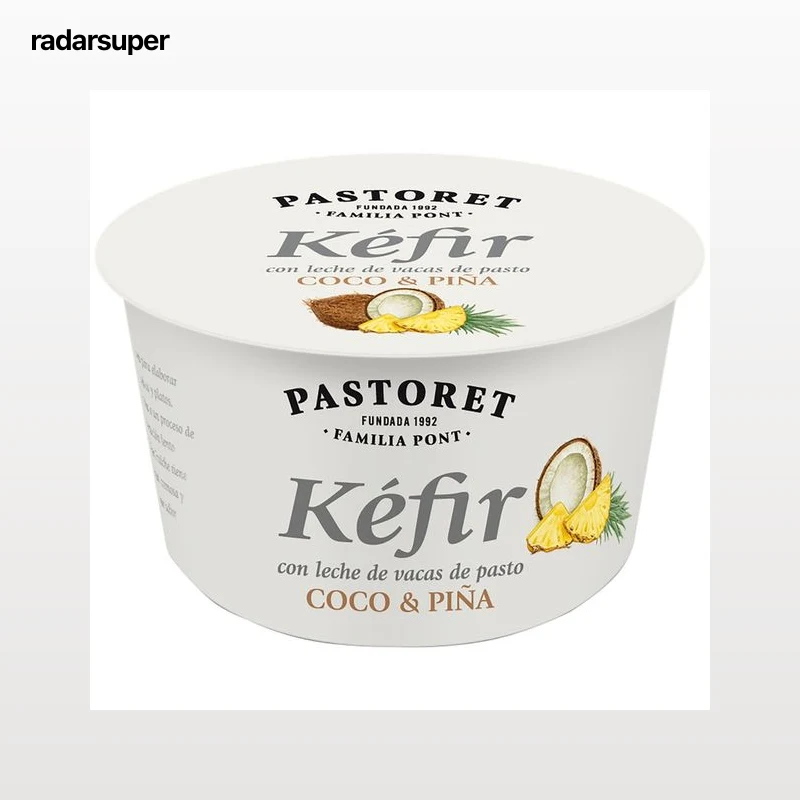 PASTORET Kéfir con coco y piña elaborado con leche de vacas de pasto 170 g.