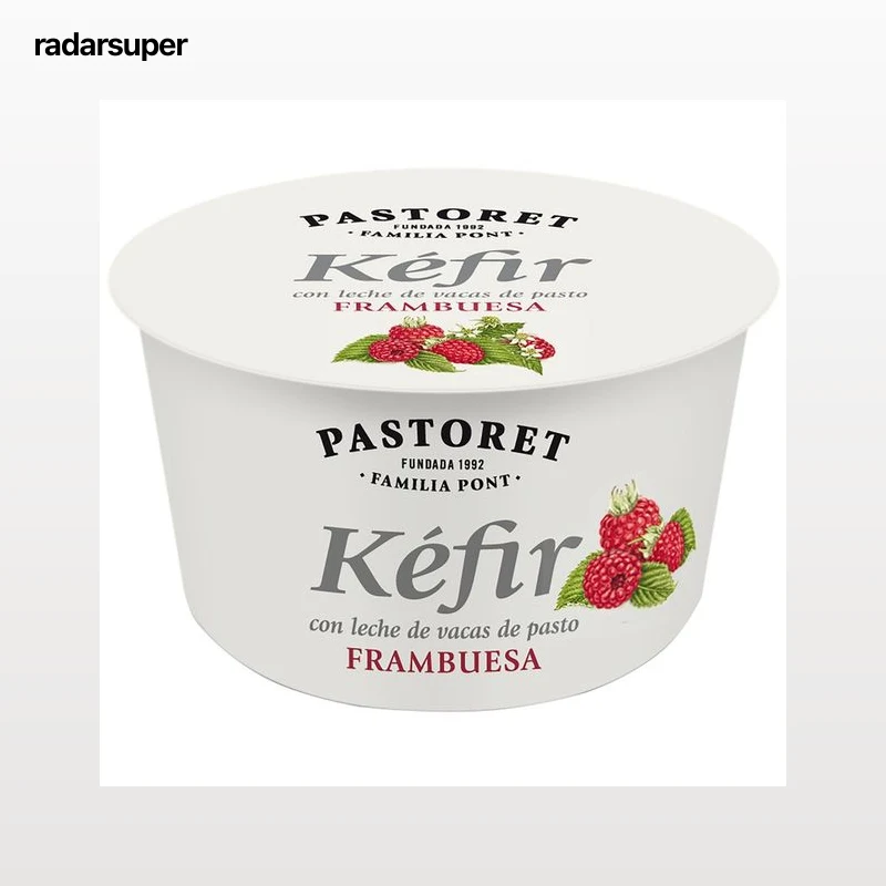 PASTORET Kéfir con frambuesas elaborado con leche de vacas de pasto 170 g.