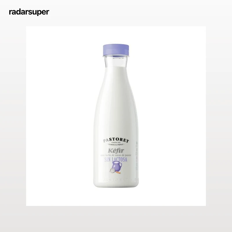 PASTORET Kéfir natural sin lactosa, con leche de vacas de pasto 570 ml.
