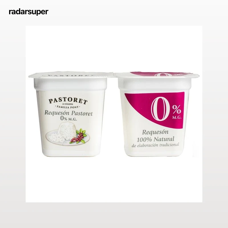 PASTORET Requesón 100% natural, de elaboración tradicional y con 0% materia grasa PASTORET 2 x 125 g.