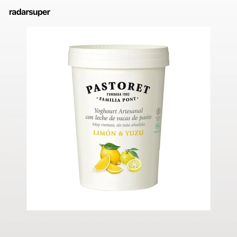 PASTORET Yogur artesanal cremoso con limón y yuzu 500 g.