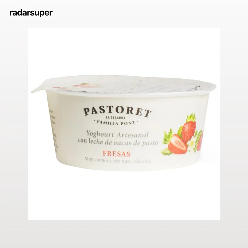 PASTORET Yogur artesanal cremoso con sabor a fresa 125 g.