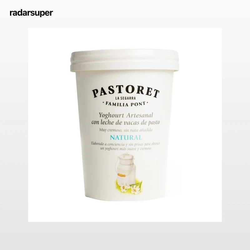PASTORET Yogur artesanal cremoso de sabor natural  500 g.