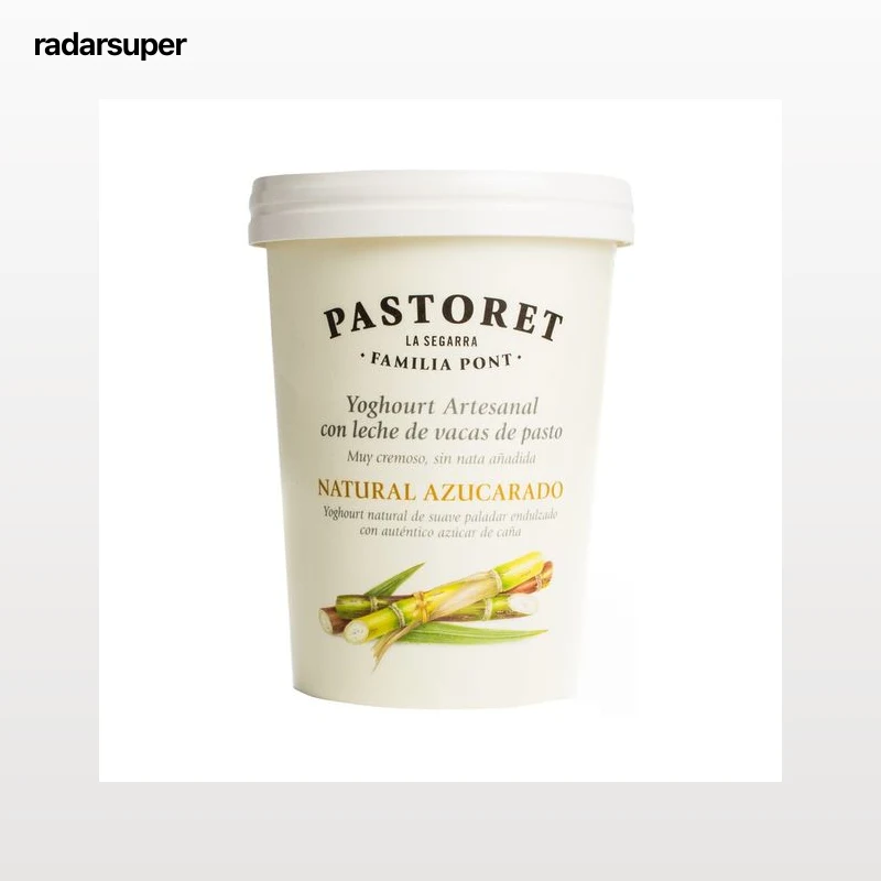 PASTORET Yogur artesanal cremoso de sabor natural azucarado  500 g.