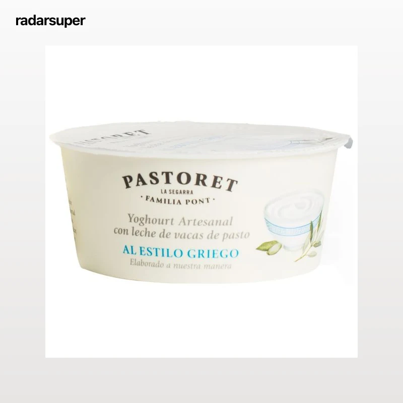 PASTORET Yogur artesanal de leche de vacas de pasto al estilo griego 125 g.