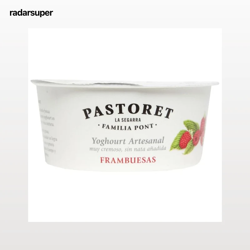 PASTORET Yogur cremoso artesanal de frambuesa 125 gr.
