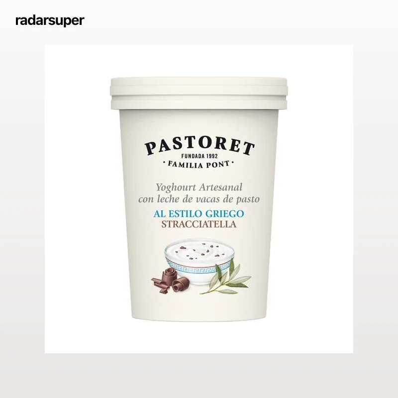 PASTORET Yogur estilo griego con stracciatella 500 ml.
