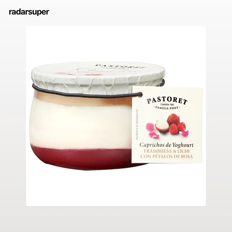 PASTORET Yogur con frambuesa, lichi y pétalos de rosa  Caprichos de yogur150 g.