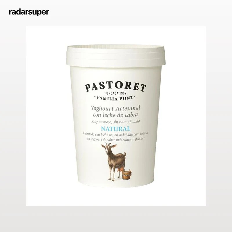 PASTORET Yogur natural artesanal con leche de cabra 500 g.