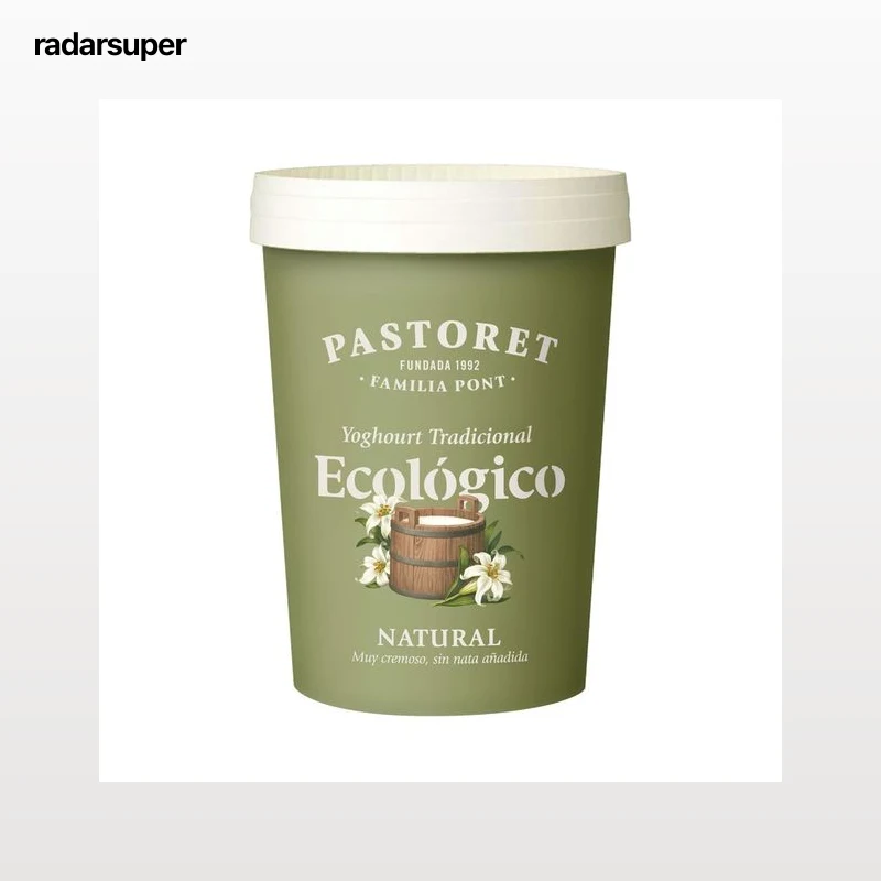 PASTORET Yogur tradicional natural ecológico 500 g.