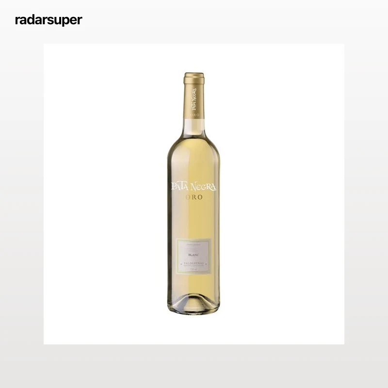PATA NEGRA Oro Vino blanco con D.O. Valdepeñas botella 75 cl.