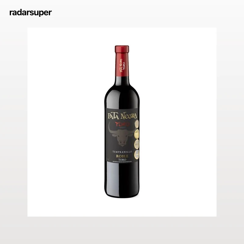 PATA NEGRA Vino tinto roble con D.O.P. Toro botella 75 cl.