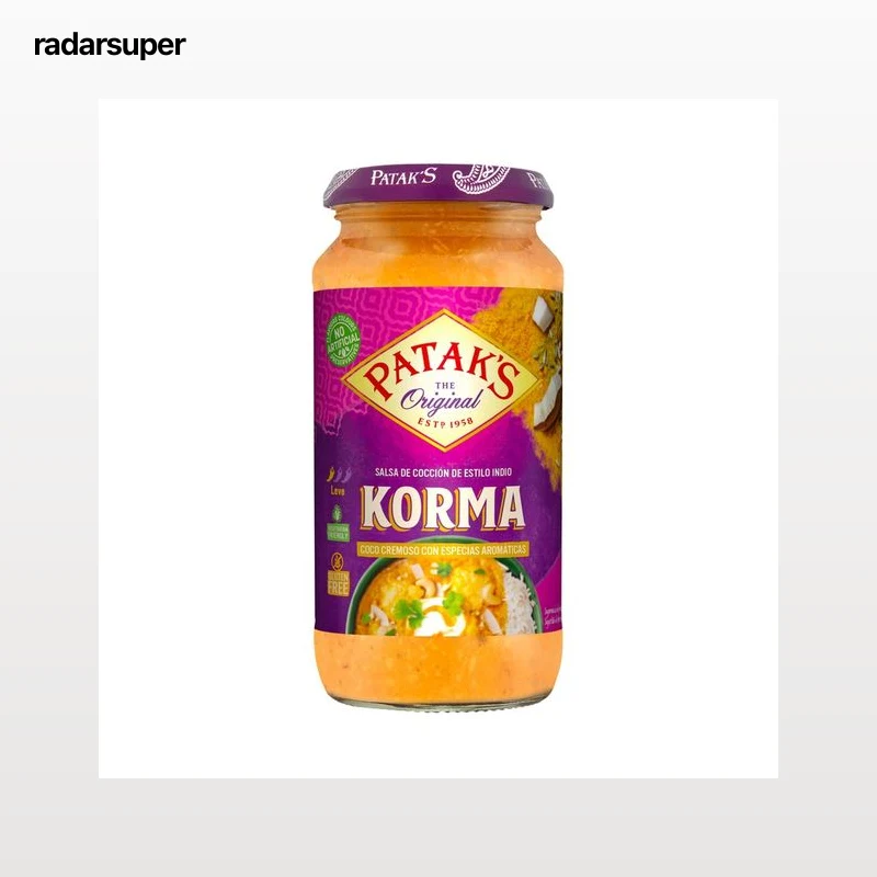 PATAK"S Salsa de curry, Korma 450 g.