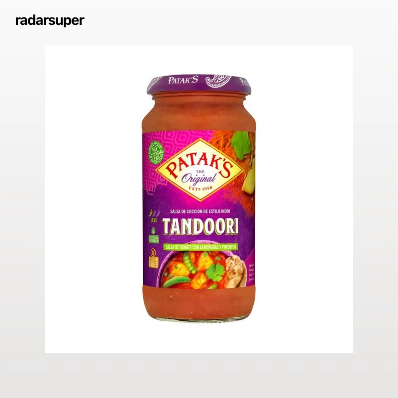PATAK"S Salsa mezcla de tamarindo , cilantro y comino, Tanddori 450 g.