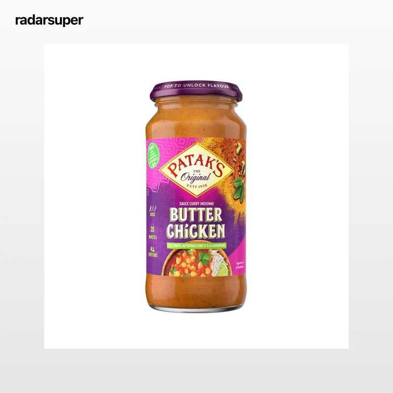 PATAK"S Salsa para pollo a la mantequilla, Butter chicken 450 g.