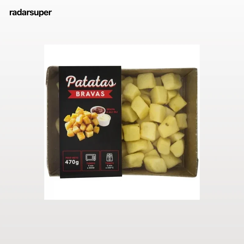 Patatas bravas con salsa brava y salsa ali oli 470 g