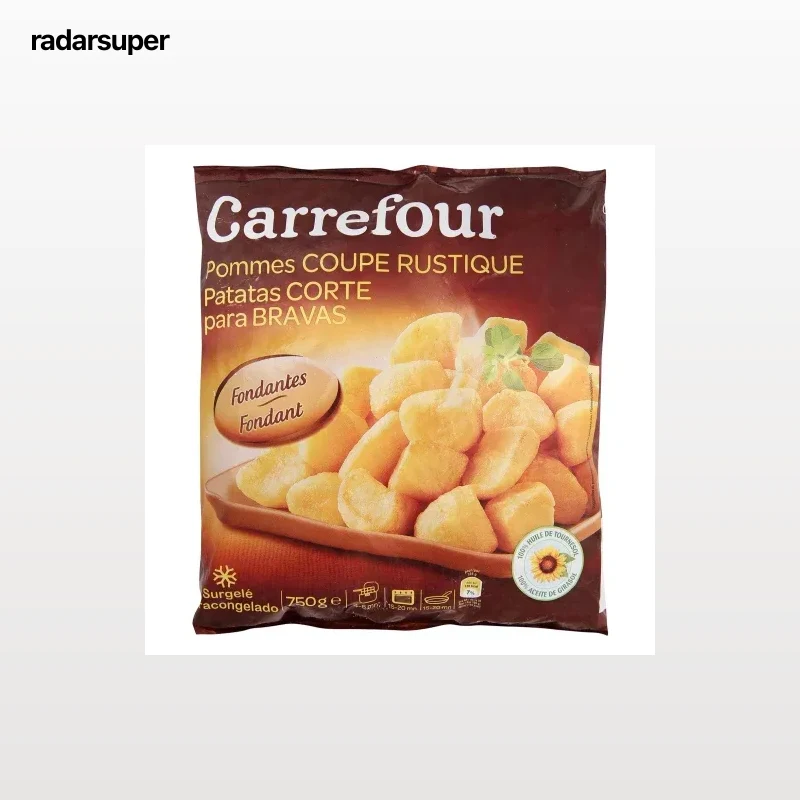 Patatas corte para bravas Carrefour 750 g.