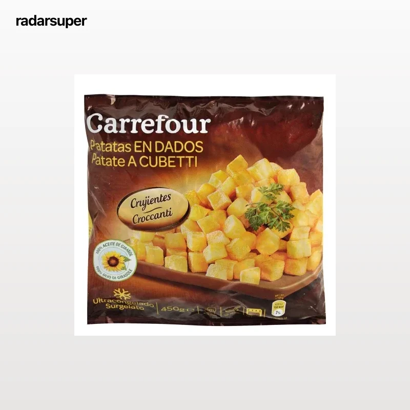 Patatas en dados Carrefour 450 g.