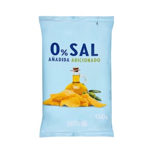 Patatas fritas 0% sal añadida