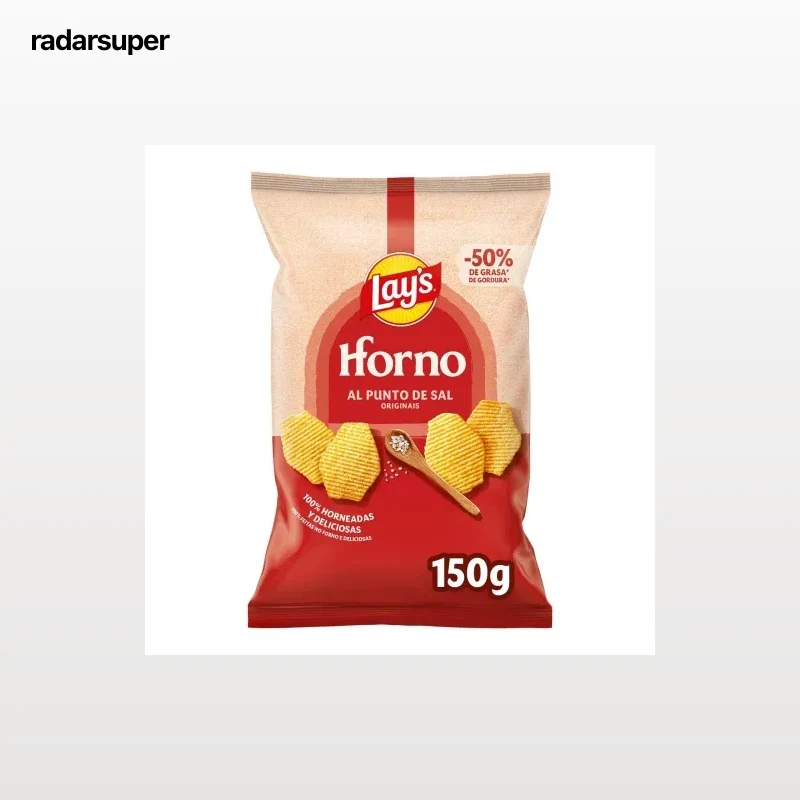 Patatas fritas al punto de sal Horno Lay's 150 g.