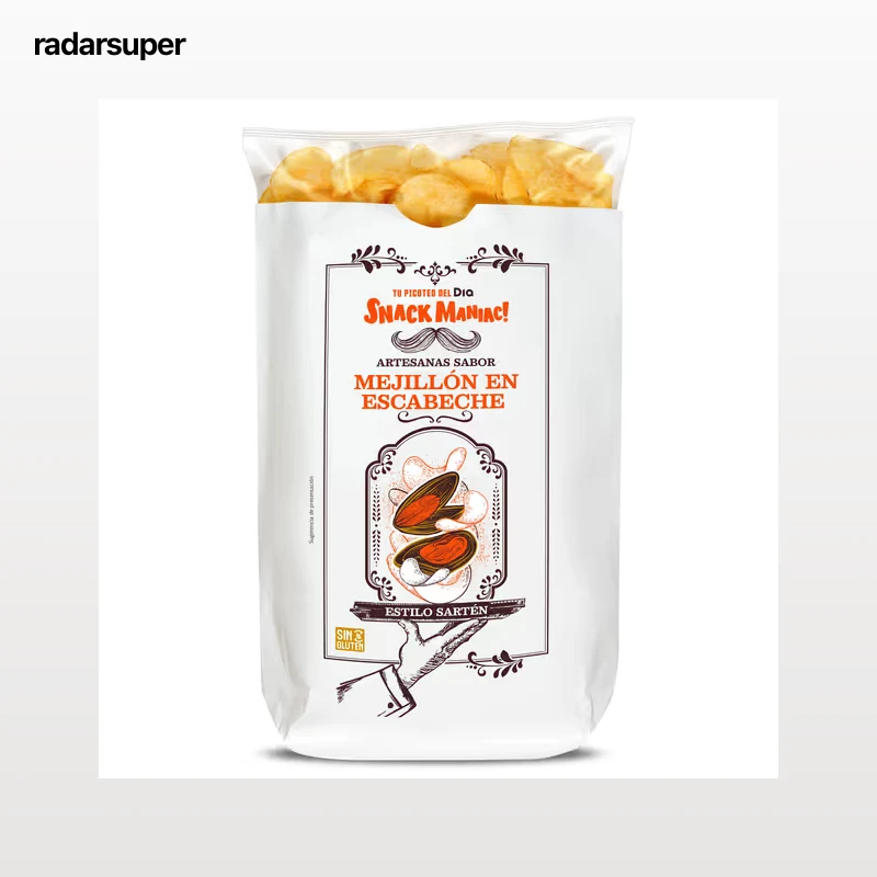 Patatas fritas artesanas sabor mejillón Dia Snack Maniac 150 g