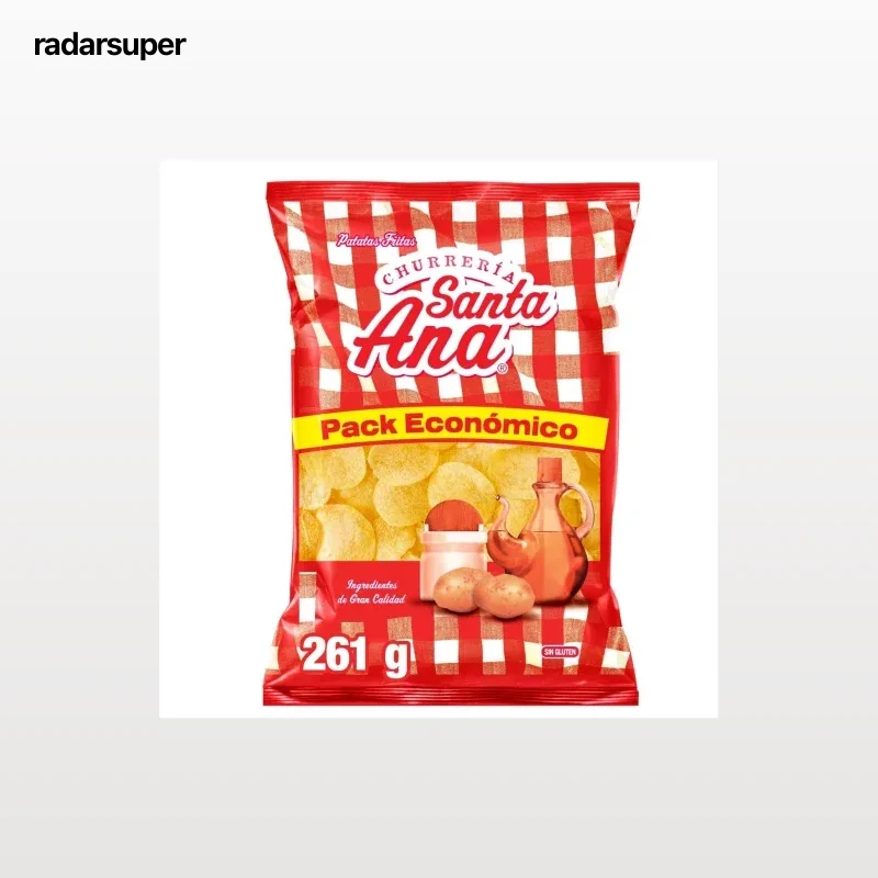 Patatas fritas churrería Santa Ana sin gluten 261 g.