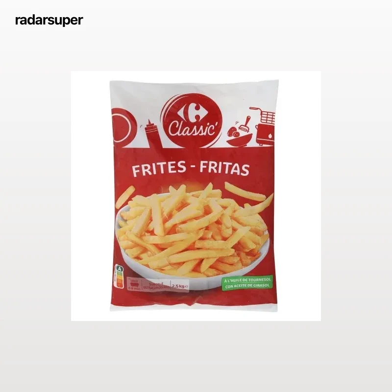 Patatas fritas clásicas Carrefour Classic' 2,5 kg.