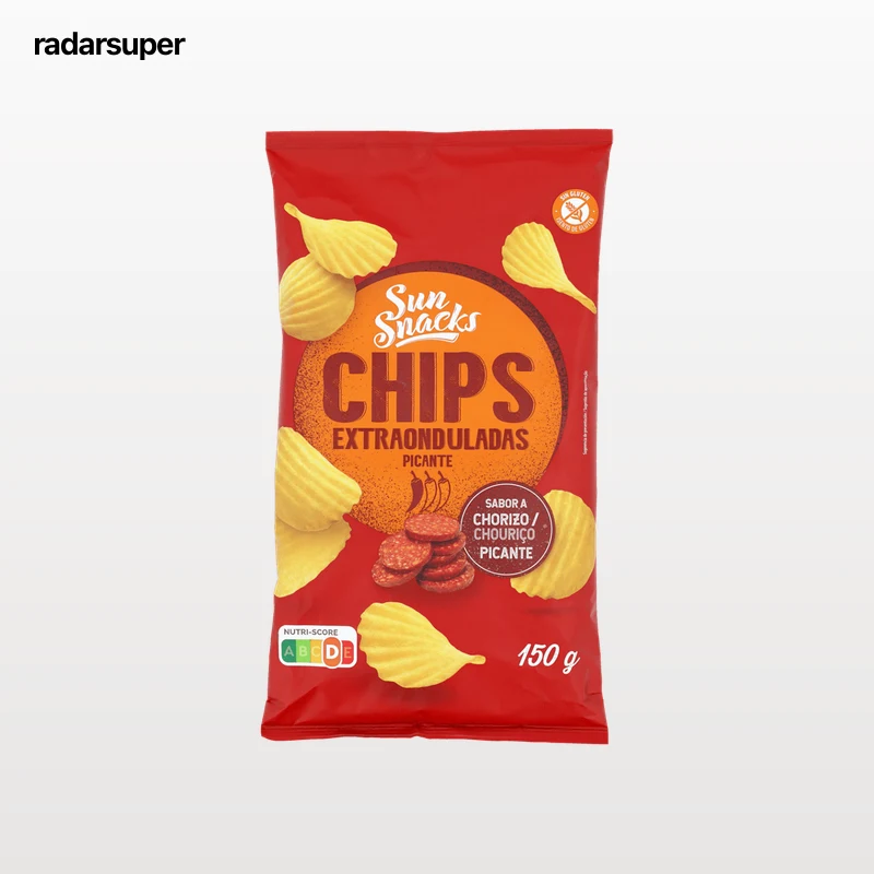 Patatas fritas extraonduladas chorizo