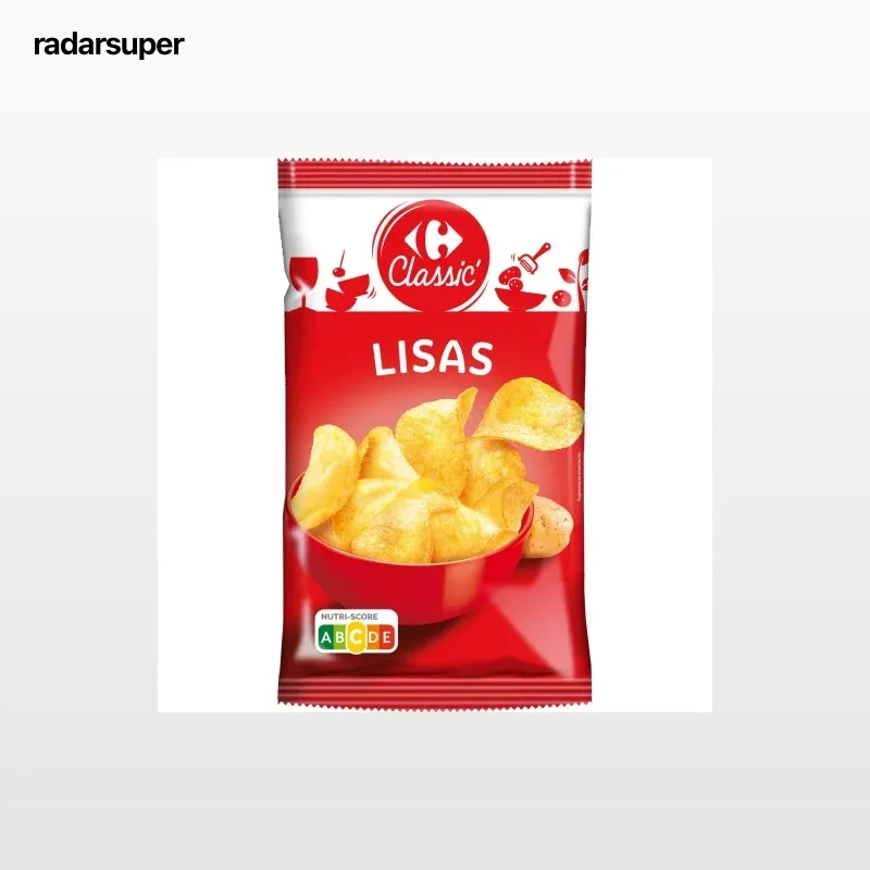 Patatas fritas lisas Classic Carrefour 350 g.