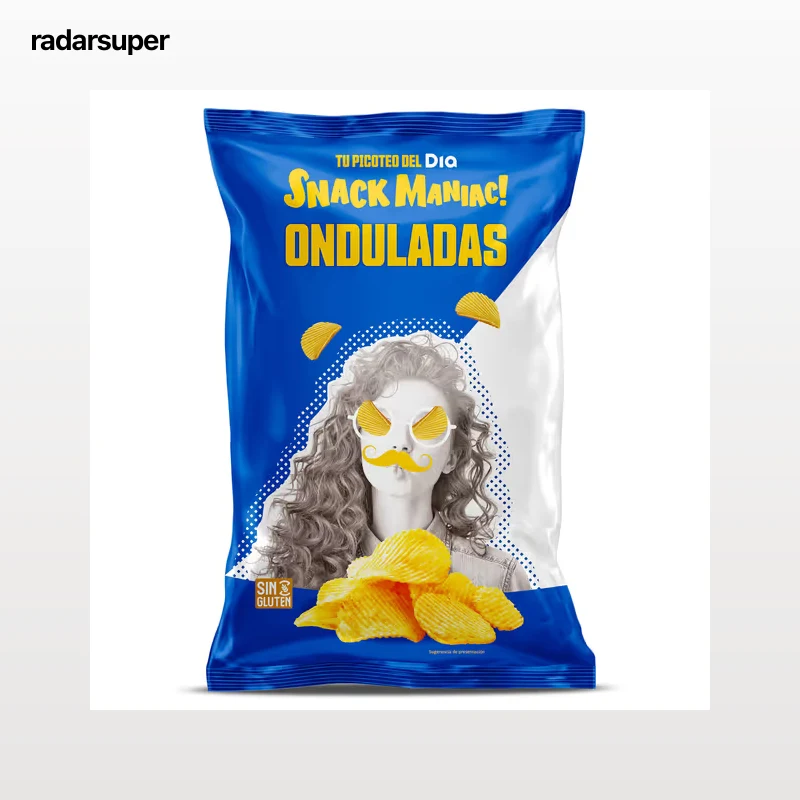 Patatas fritas onduladas Dia Snack Maniac 180 g