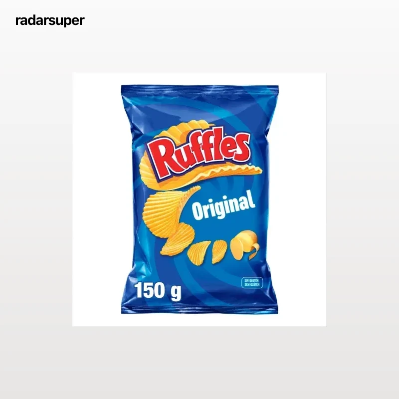 Patatas fritas onduladas Original Ruffles sin gluten 150 g.