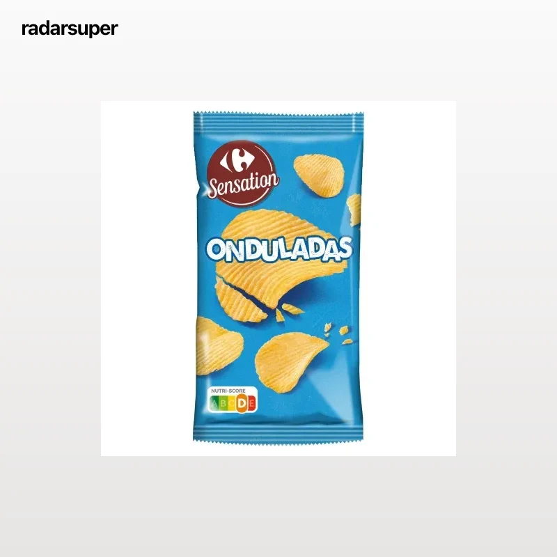 Patatas fritas onduladas Sensation Carrefour 170 g.