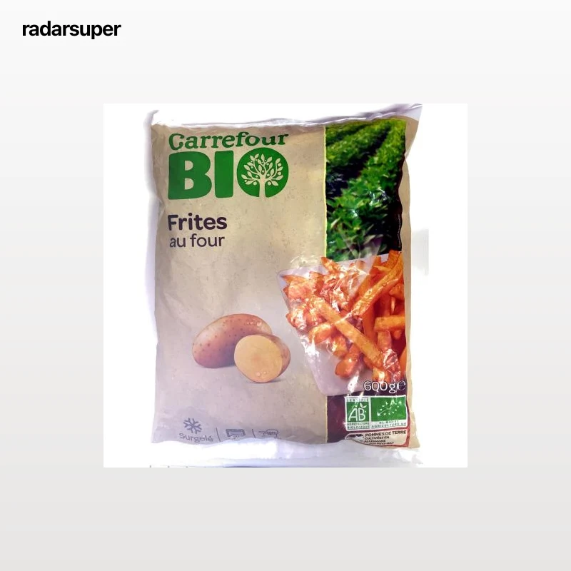Patatas fritas para horno ecológicas Carrefour Bio 600 g.