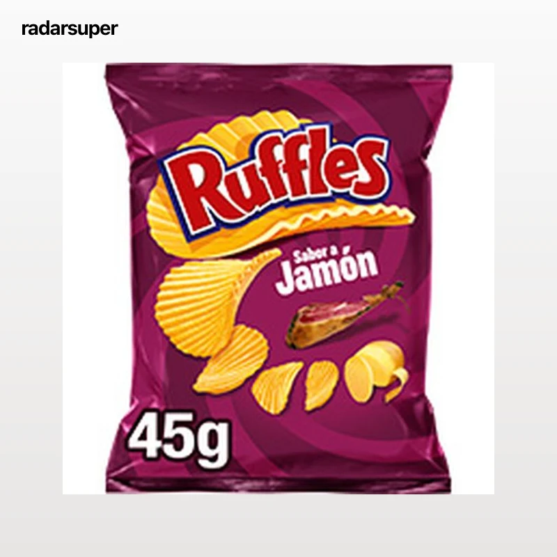 Patatas fritas Ruffles jamón 45g