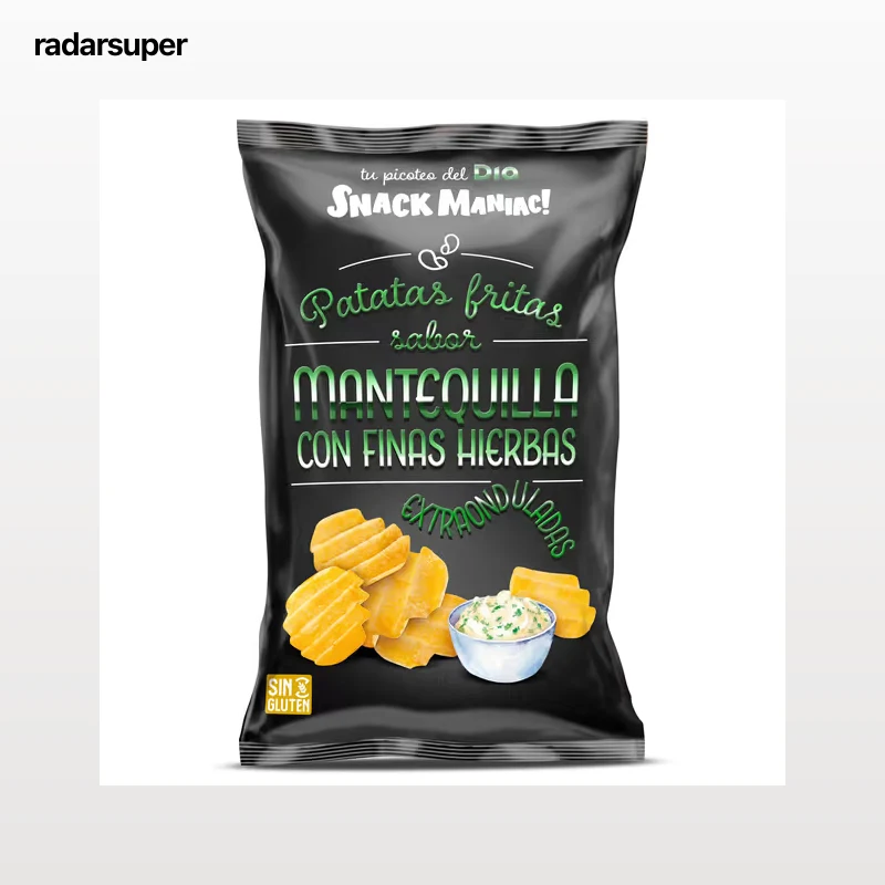 Patatas fritas sabor mantequilla y finas hierbas Dia Snack Maniac 150 g