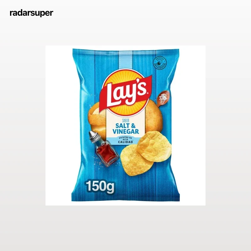 Patatas fritas sabor vinagreta Lay's sin gluten 150 g.