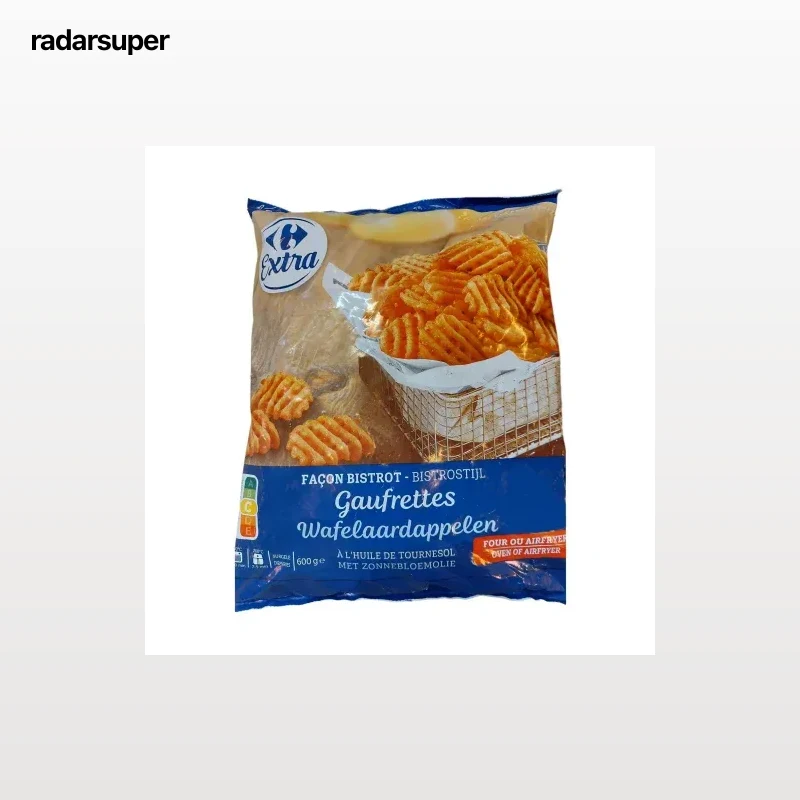 Patatas gofre Carrefour Extra 600 g.