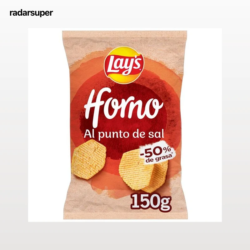 Patatas al horno al punto de sal lays 150g